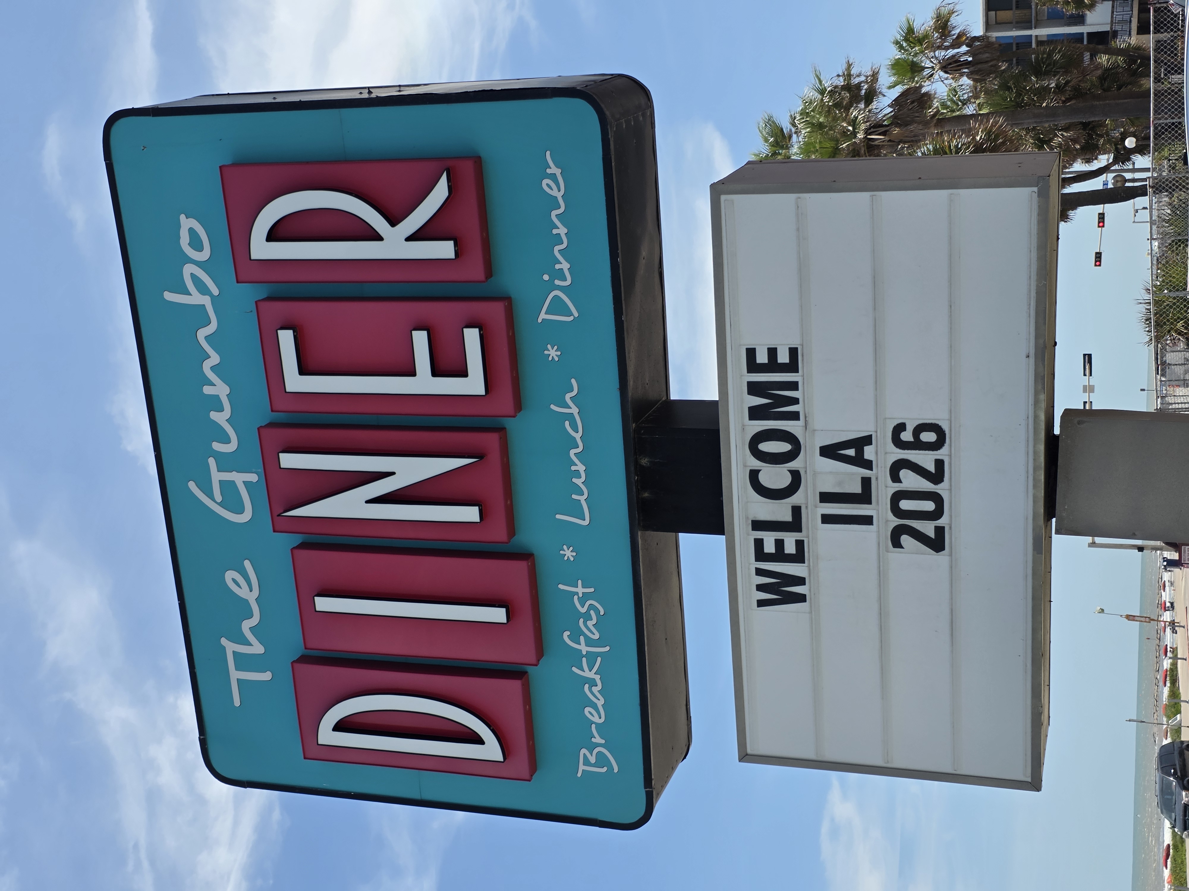 The Gumbo Diner — Pylon with Marquee